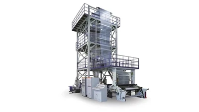 What are the applications of blown film extrusion?
